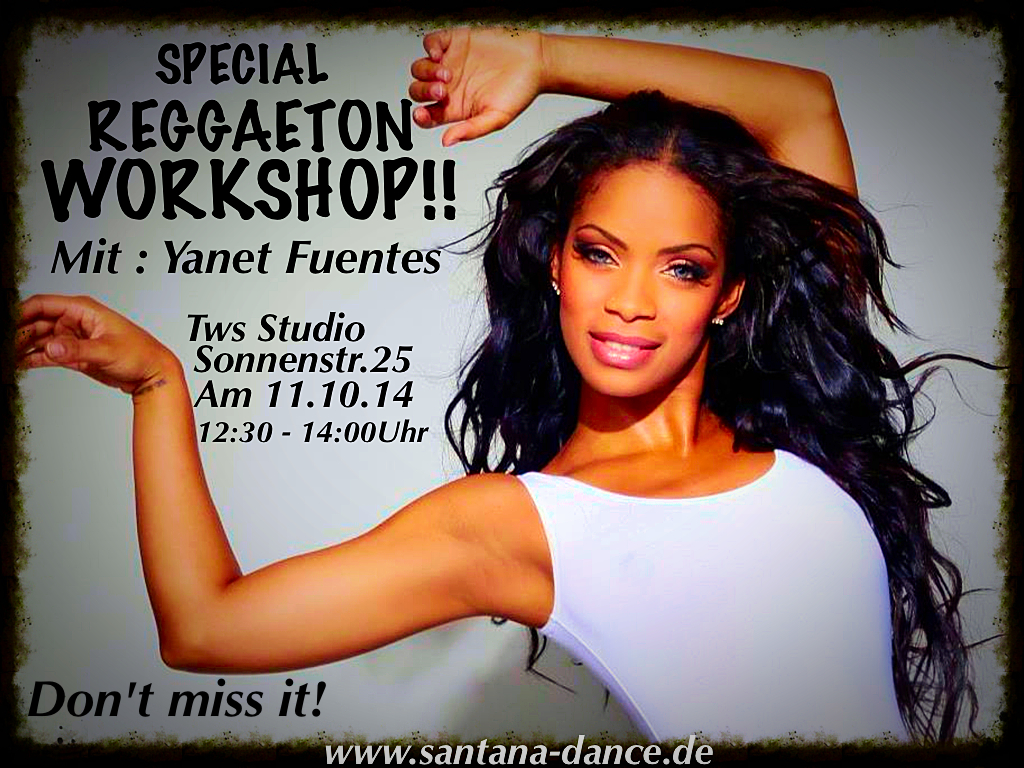 Flyer eines Kuba Tanz Workshops am 11.10.14 